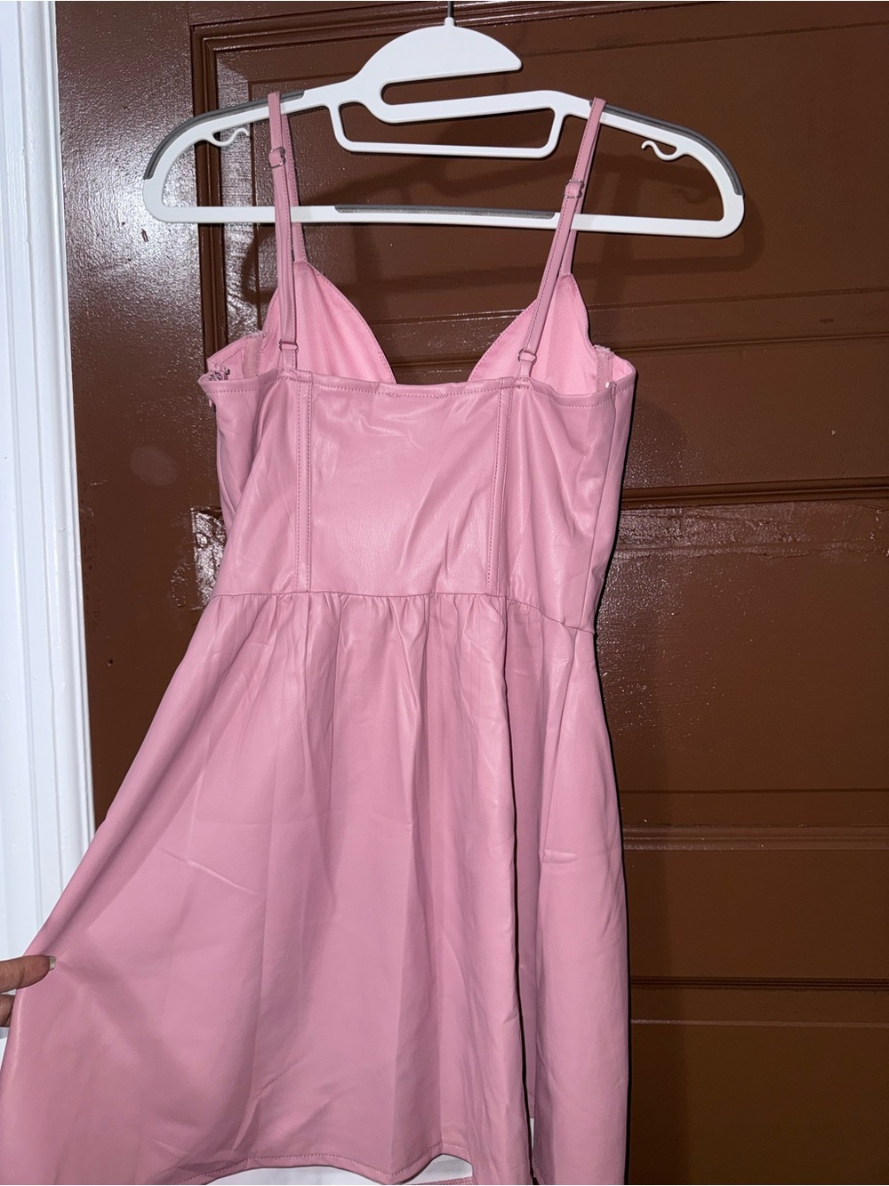 Pink Spaghetti-Strap Mini Dress - Picture 3 of 3